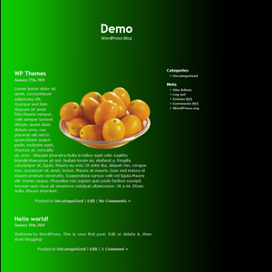 Green Super Simple WP Theme