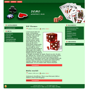 Card Games WP Template