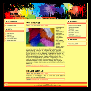 Crazy Colors WordPress Theme
