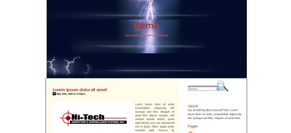 Electricity WordPress Theme