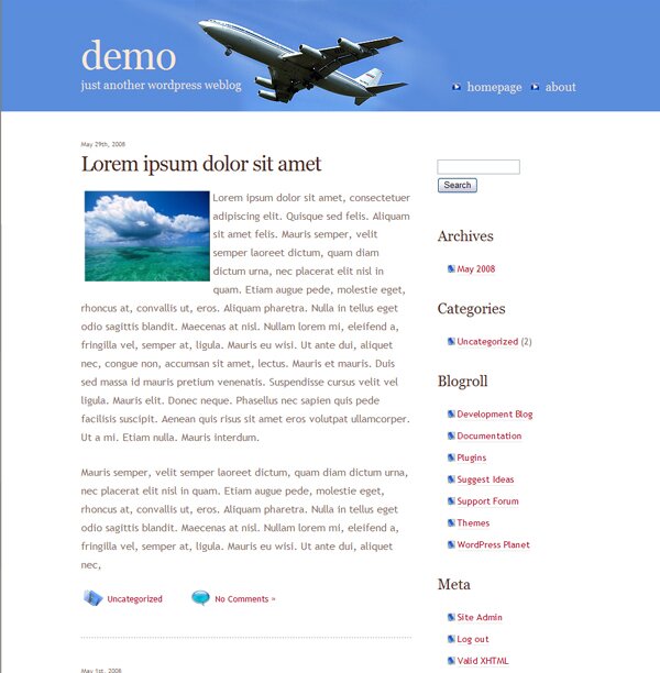 Airlines WordPress Theme
