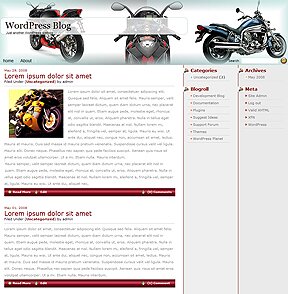 Motorcycle & Racing WordPress Template