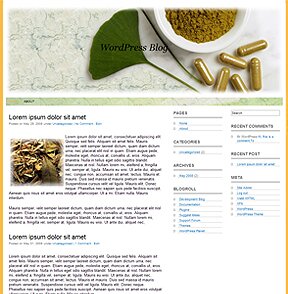 Herbal WordPress Template