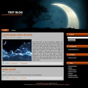Night Moon WordPress Theme