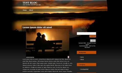 WordPress Theme Sunset