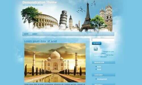 Travel to Europe WordPress Template